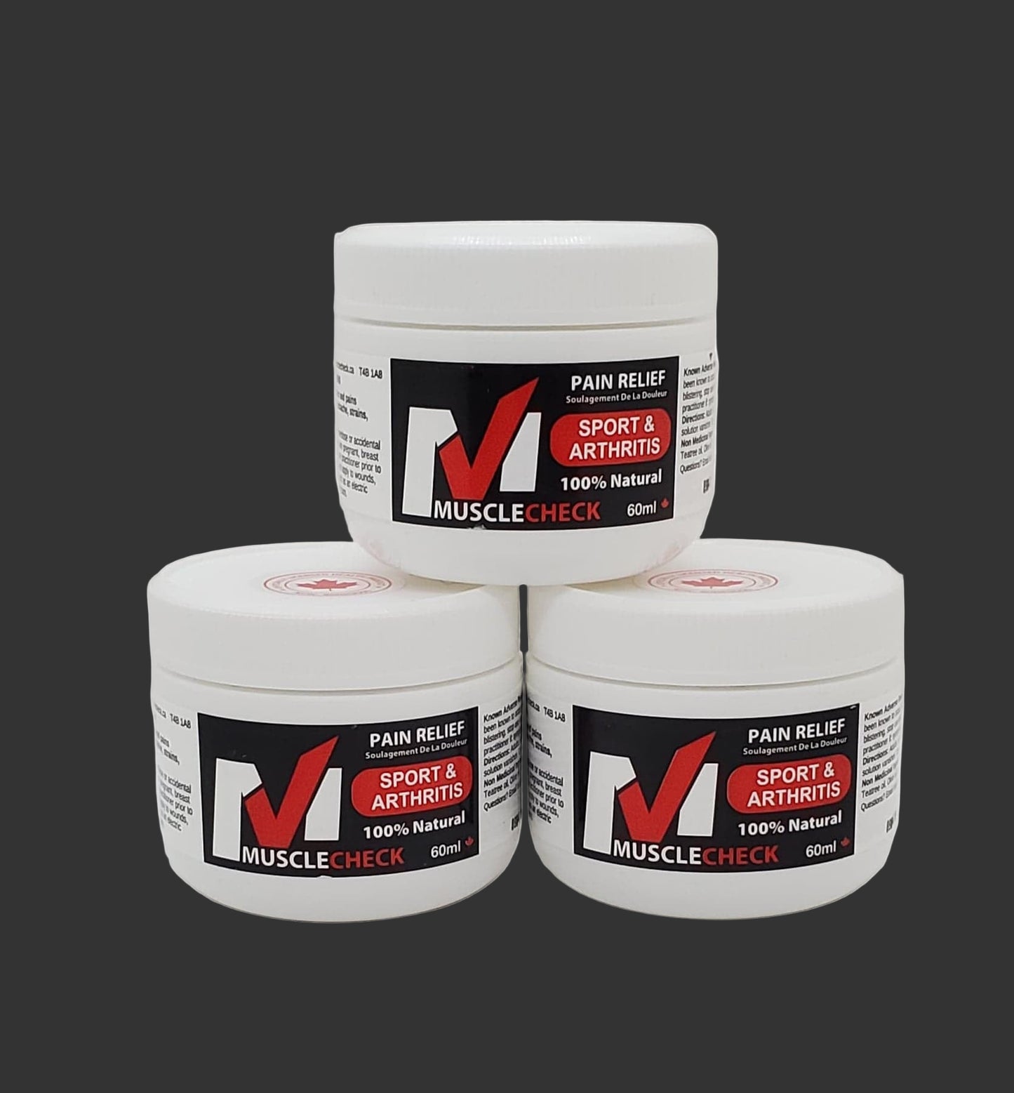 3 pack - 60g Personal Jar Pain Relief