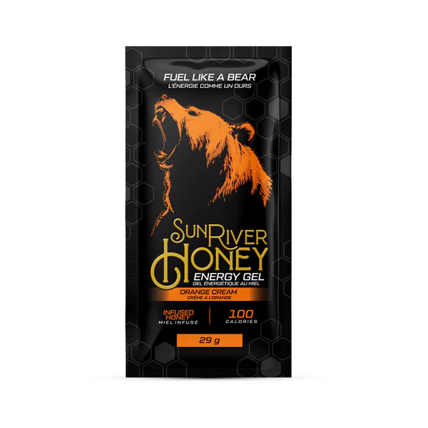 Orange Cream Single Honey Energy Gel