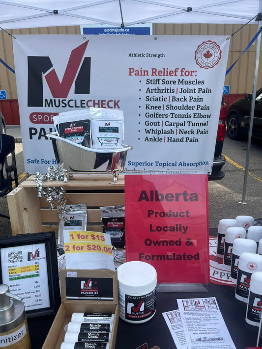 Muscle Check Sport & Arthritis at Airdrie Farmers Market