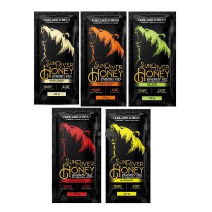 Fuel Like a Bear  - Honey Energy Gel 5 Flavour Pack